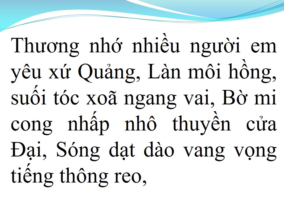 Lời bài hát TÌNH EM XỨ QUẢNG