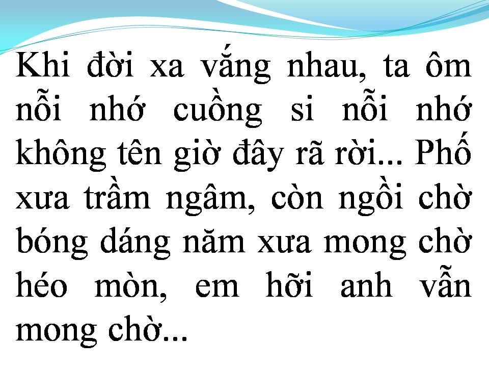 Lời bài hát TÌNH KHÔNG ĐỔI THAY 