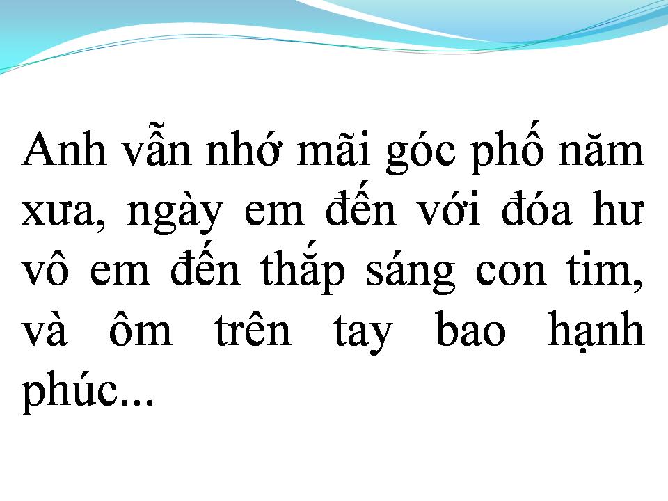 Lời bài hát TÌNH KHÔNG ĐỔI THAY 