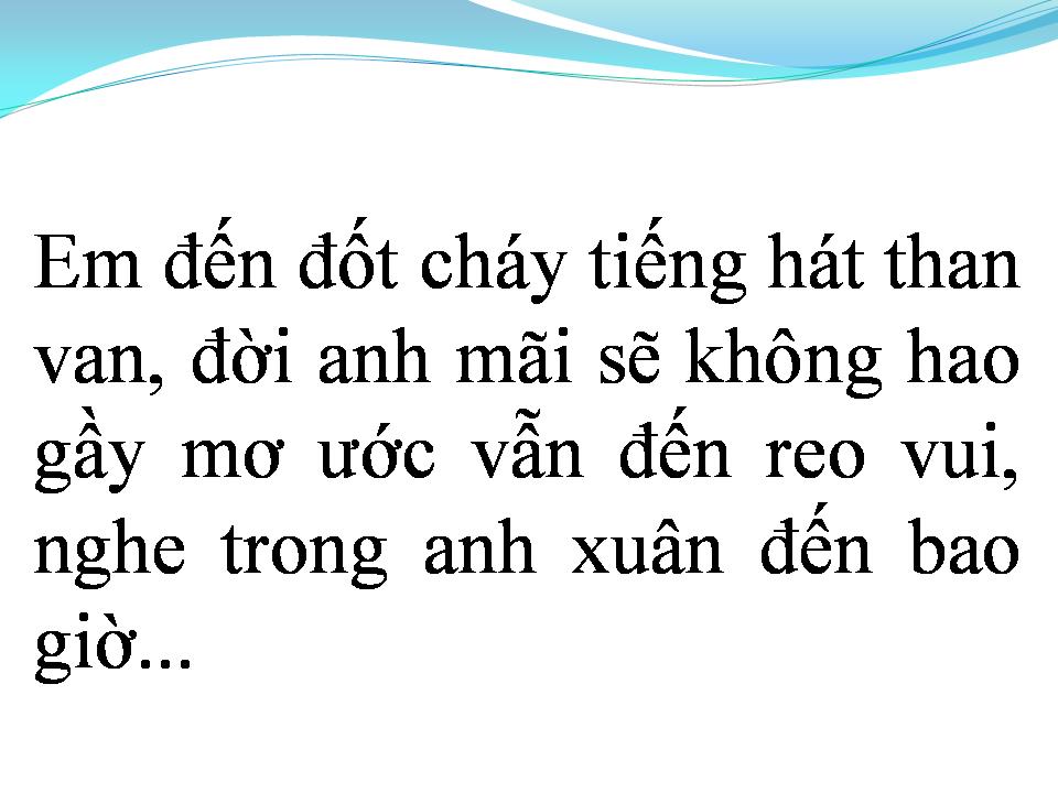 Lời bài hát TÌNH KHÔNG ĐỔI THAY 