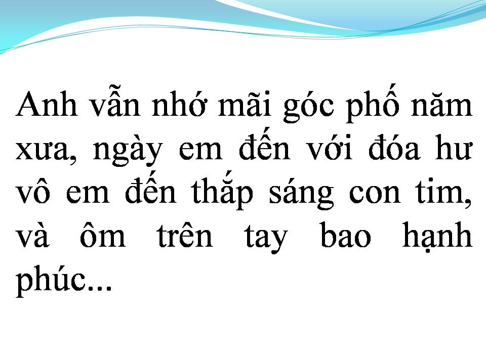 Lời bài hát TÌNH KHÔNG ĐỔI THAY 