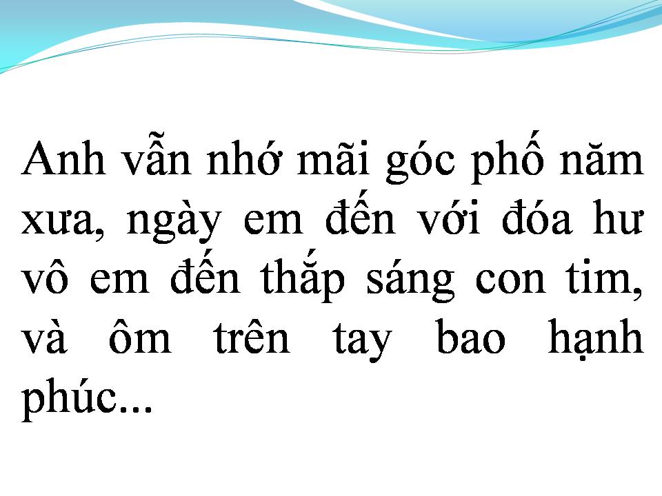 Lời bài hát TÌNH KHÔNG ĐỔI THAY 