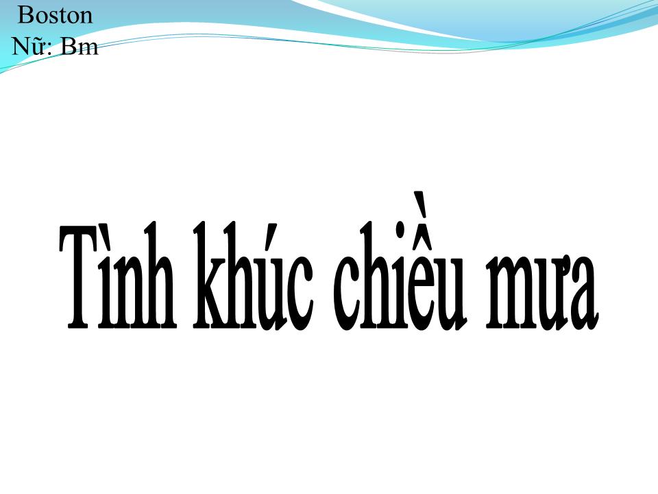 Lời bài hát TÌNH KHÚC CHIỀU MƯA
