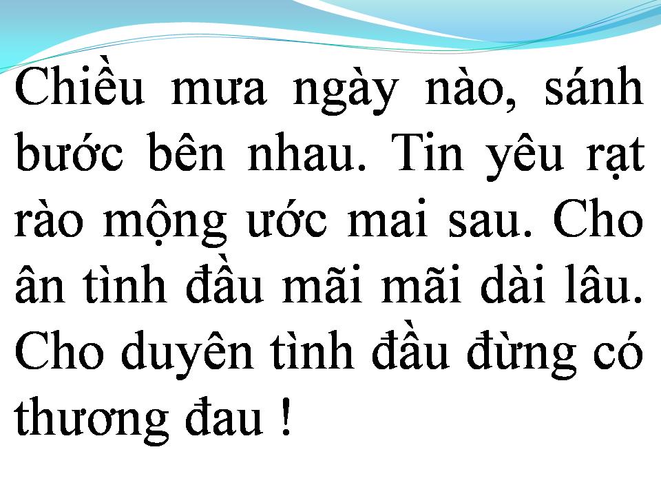 Lời bài hát TÌNH KHÚC CHIỀU MƯA
