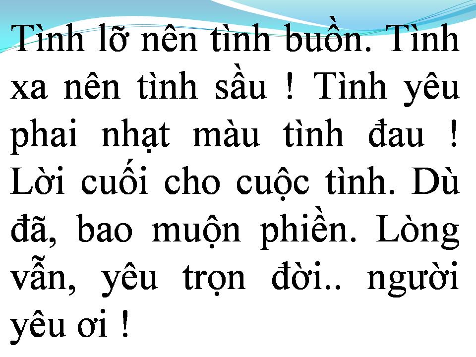 Lời bài hát TÌNH KHÚC CHIỀU MƯA