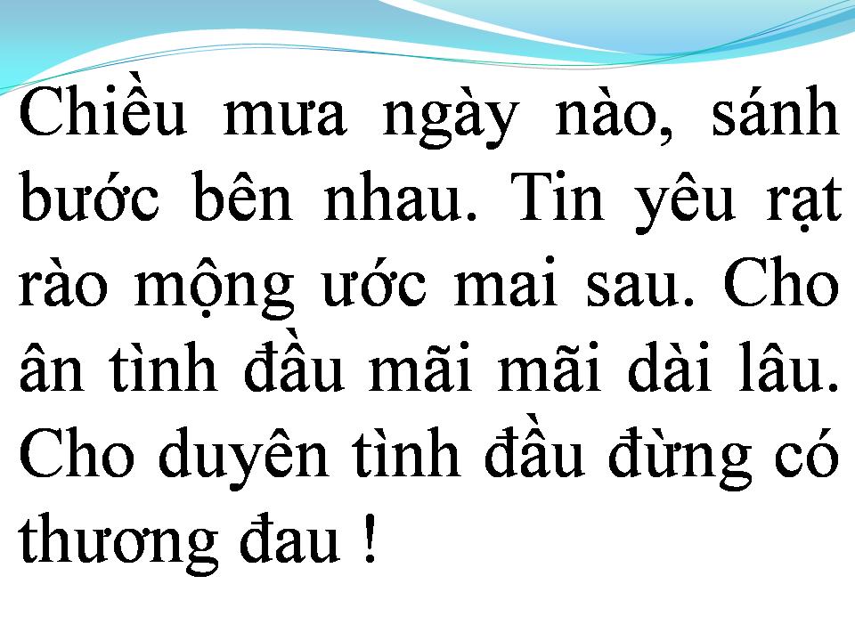 Lời bài hát TÌNH KHÚC CHIỀU MƯA