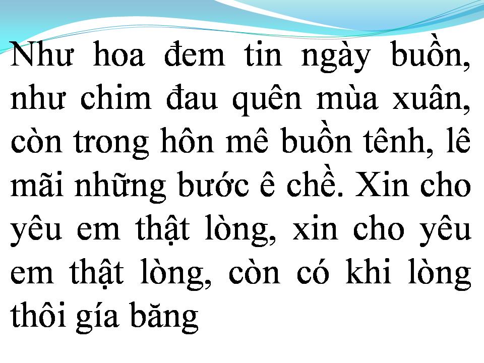 Lời bài hát TÌNH KHÚC CHO EM