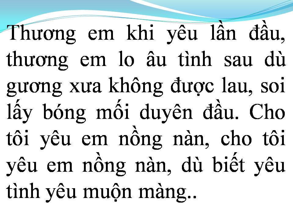 Lời bài hát TÌNH KHÚC CHO EM