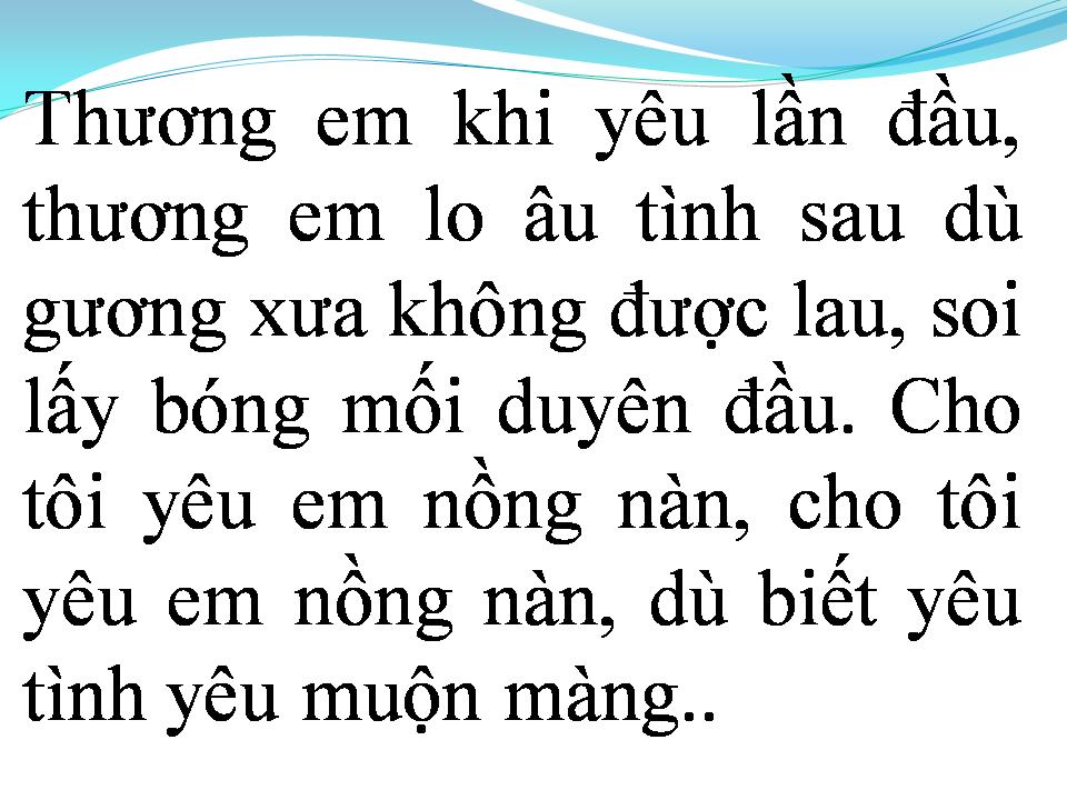 Lời bài hát TÌNH KHÚC CHO EM