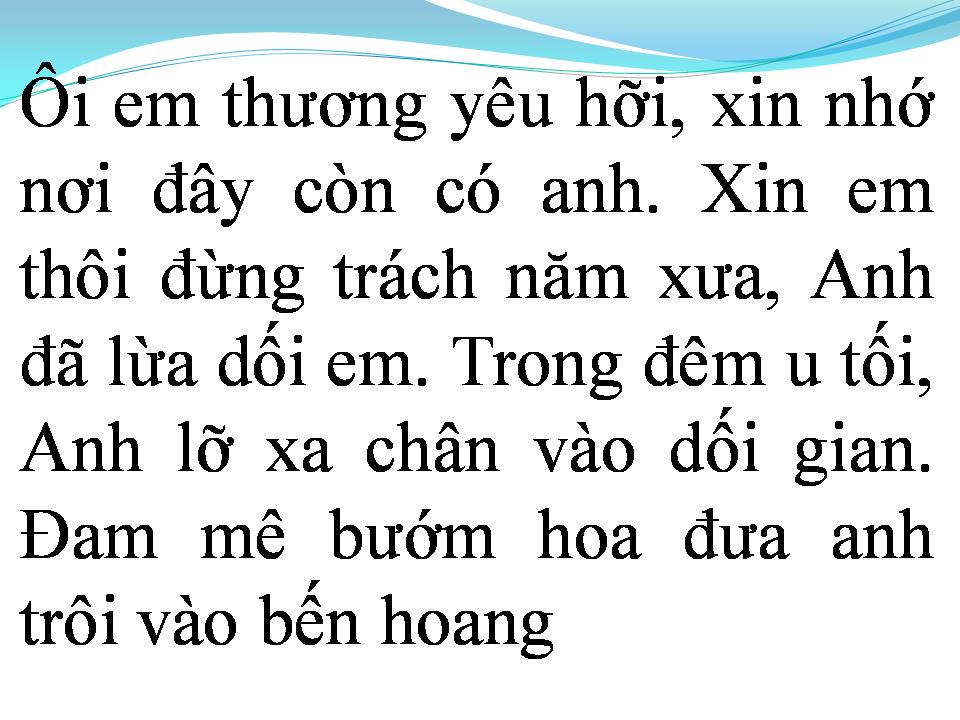 Lời bài hát TÌNH KHÚC DỐI GIAN
