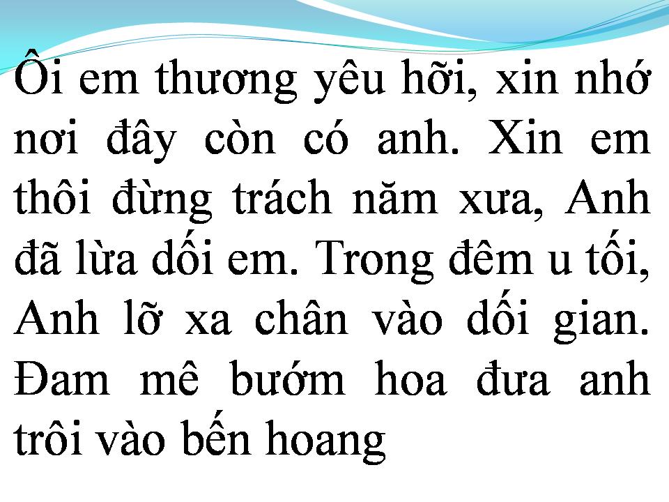 Lời bài hát TÌNH KHÚC DỐI GIAN