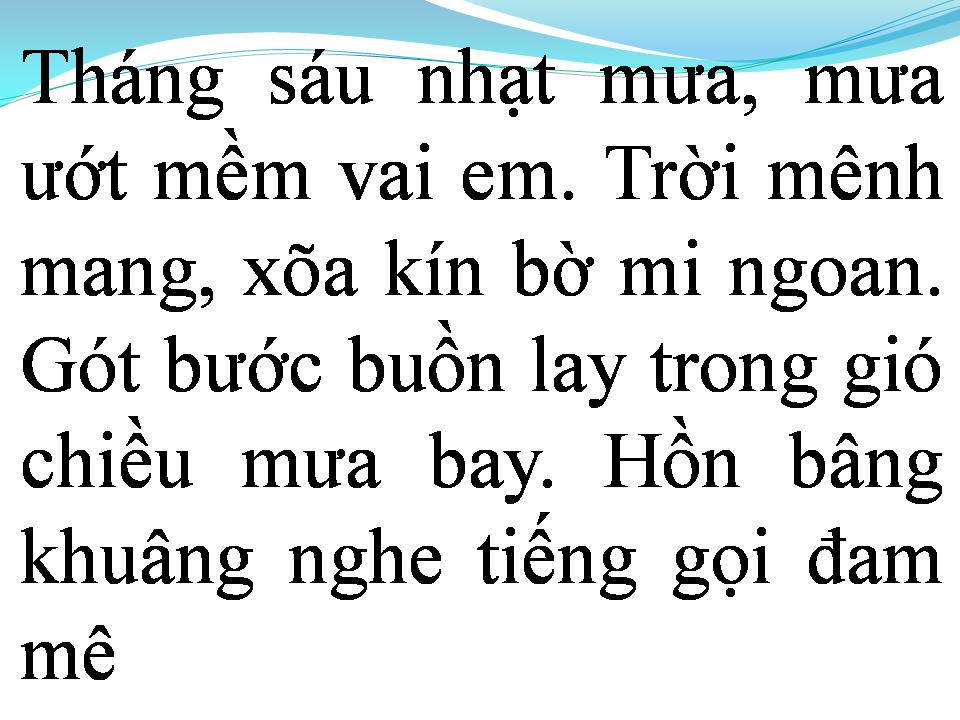 Lời bài hát TÌNH KHÚC THÁNG SÁU