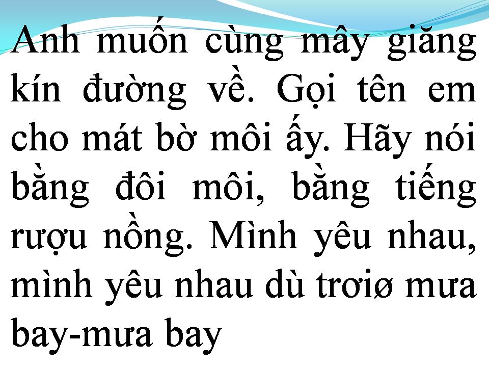 Lời bài hát TÌNH KHÚC THÁNG SÁU
