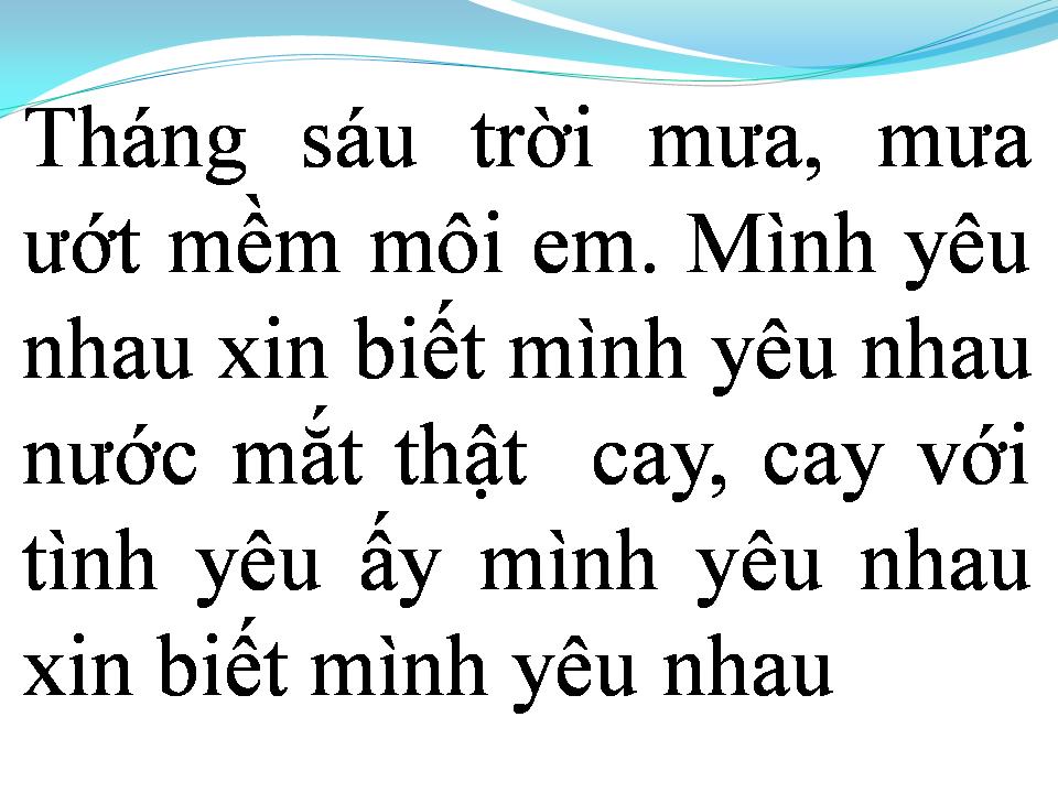 Lời bài hát TÌNH KHÚC THÁNG SÁU