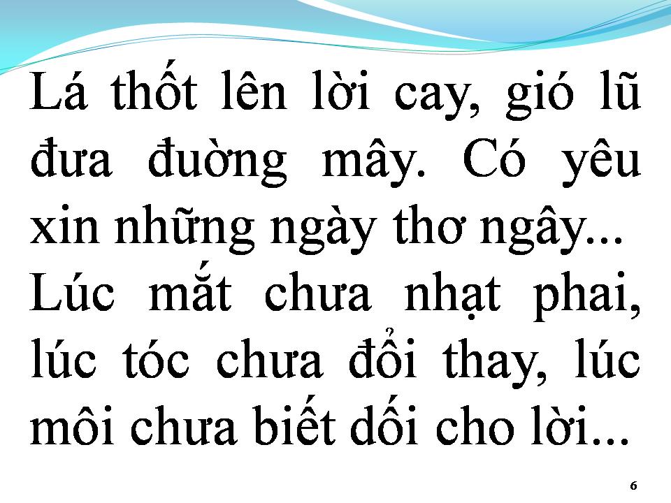 Lời bài hát TÌNH KHÚC THỨ NHẤT