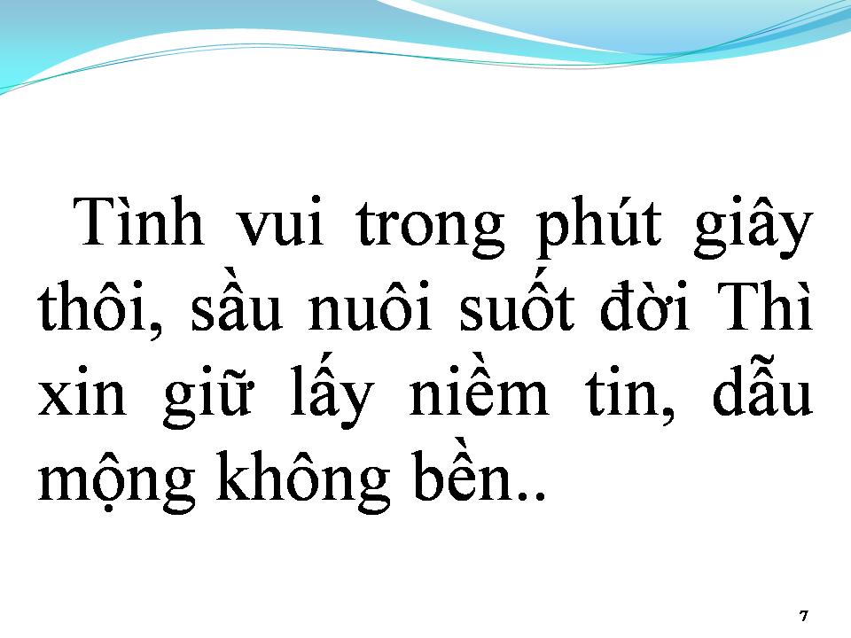 Lời bài hát TÌNH KHÚC THỨ NHẤT