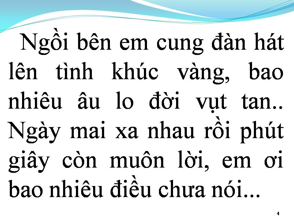 Lời bài hát TÌNH KHÚC VÀNG