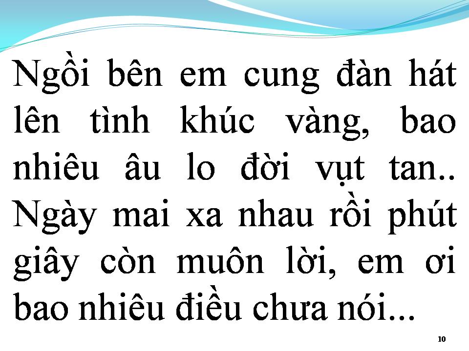 Lời bài hát TÌNH KHÚC VÀNG