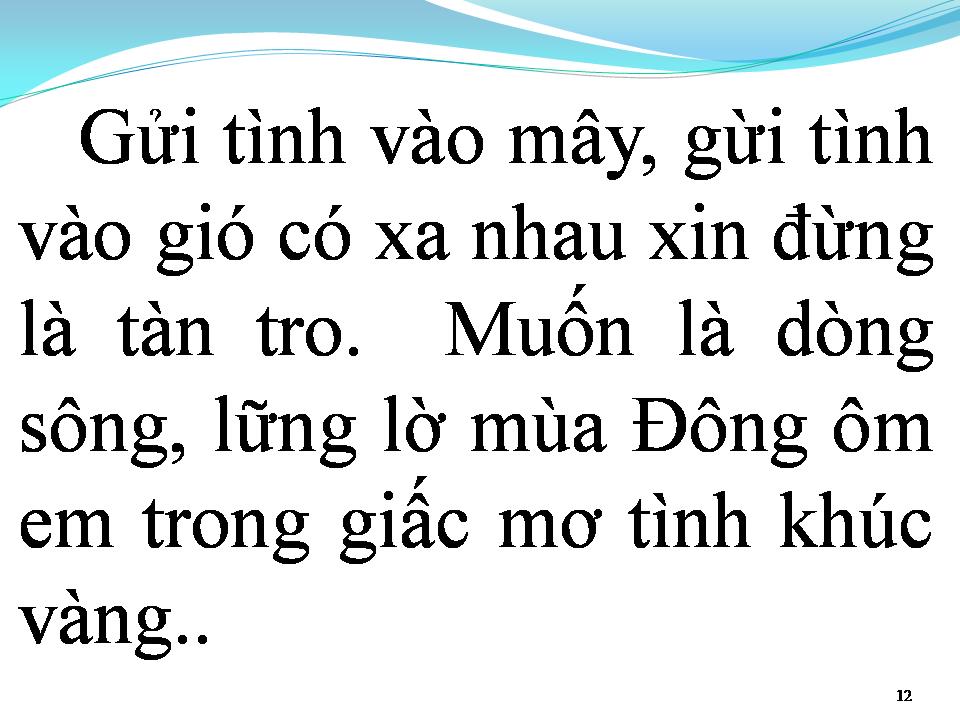 Lời bài hát TÌNH KHÚC VÀNG