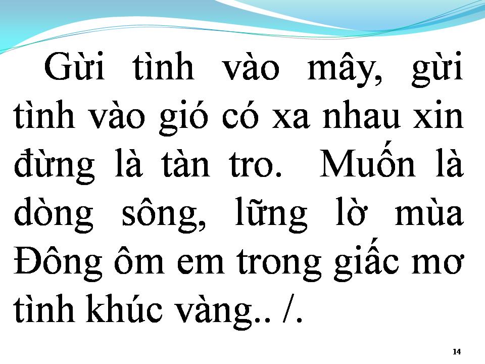 Lời bài hát TÌNH KHÚC VÀNG