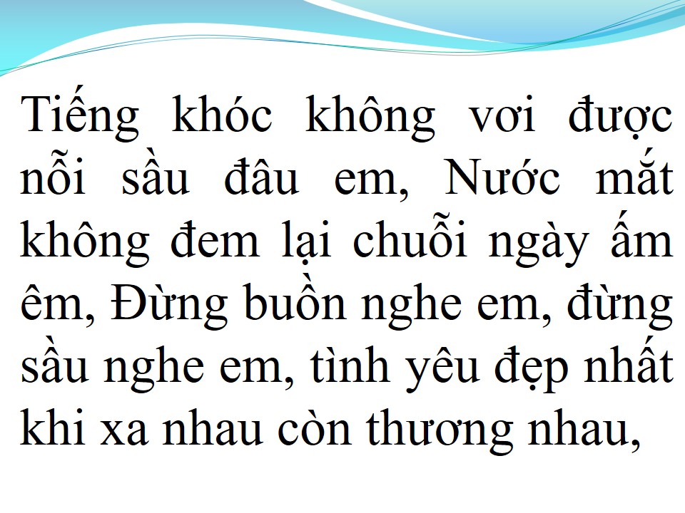 Lời bài hát TÌNH LÀ SỢI TƠ