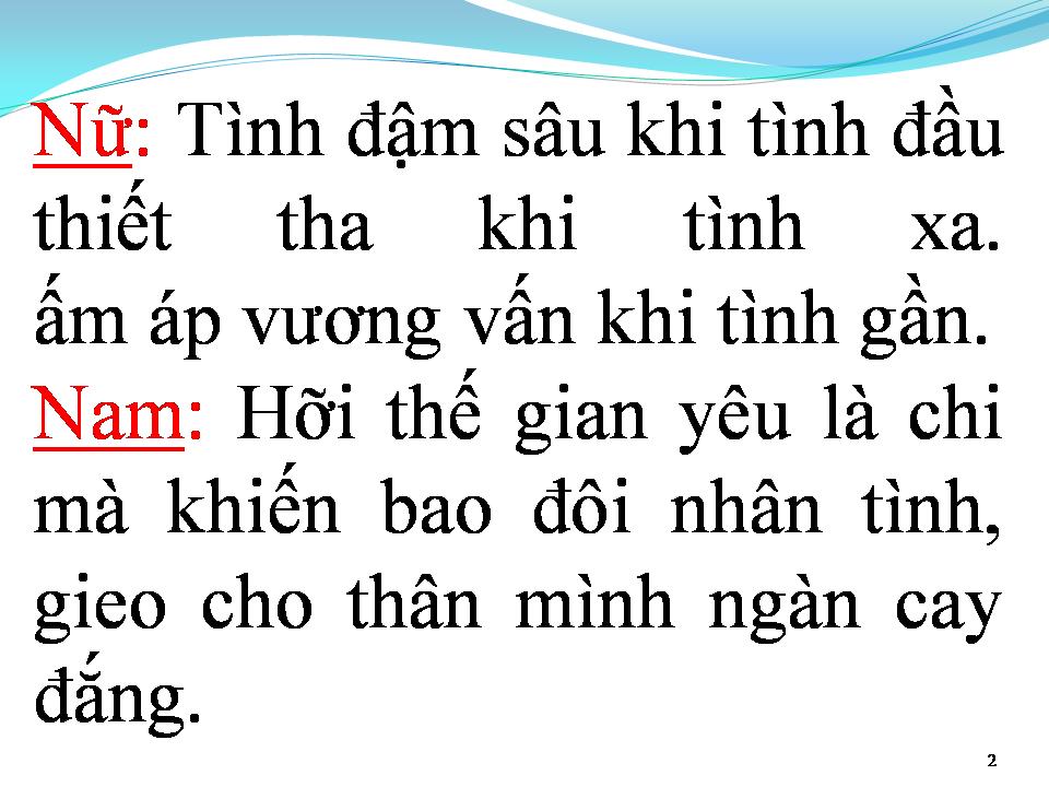 Lời bài hát TÌNH LÀ THẾ