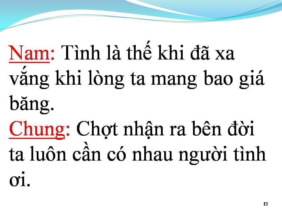 Lời bài hát TÌNH LÀ THẾ