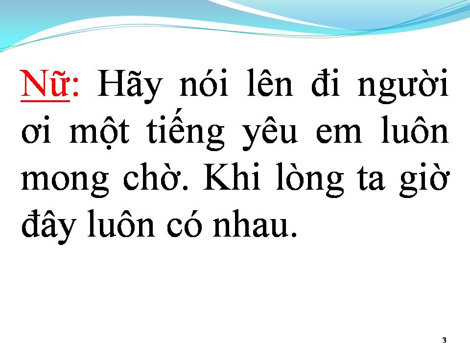 Lời bài hát TÌNH LẶNG