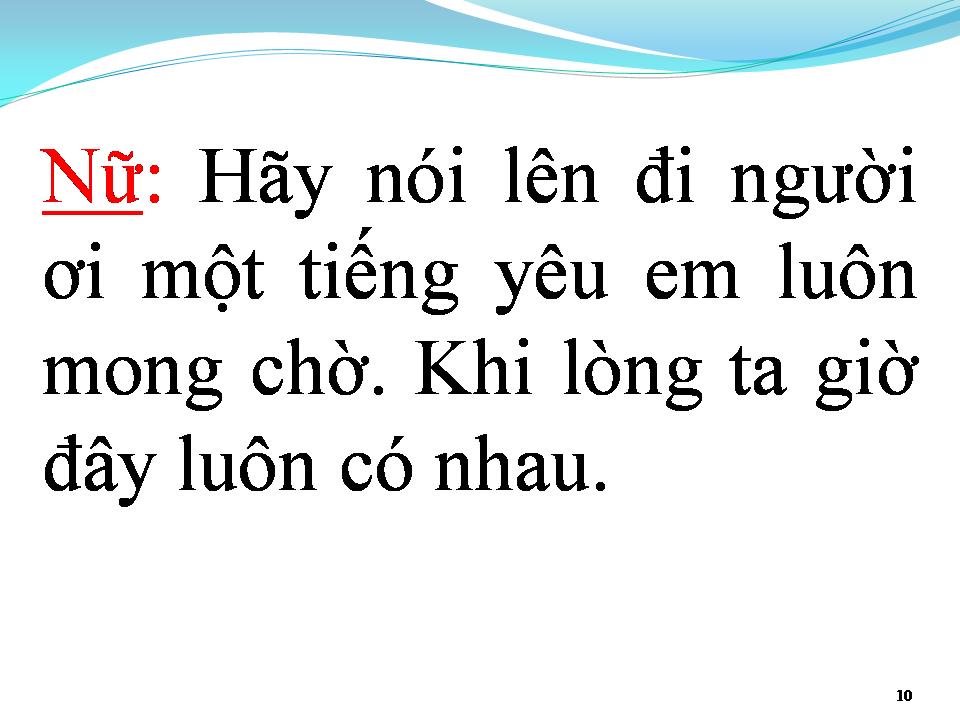 Lời bài hát TÌNH LẶNG
