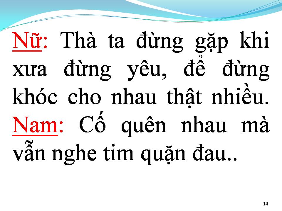 Lời bài hát TÌNH LẶNG