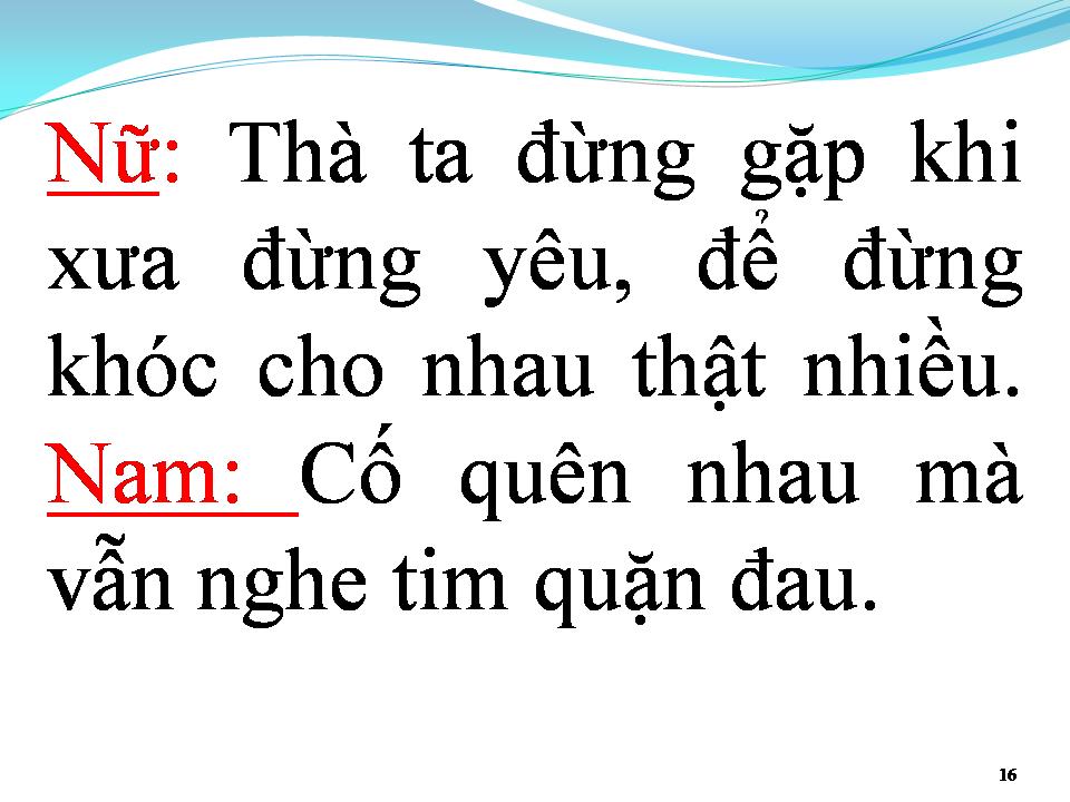 Lời bài hát TÌNH LẶNG