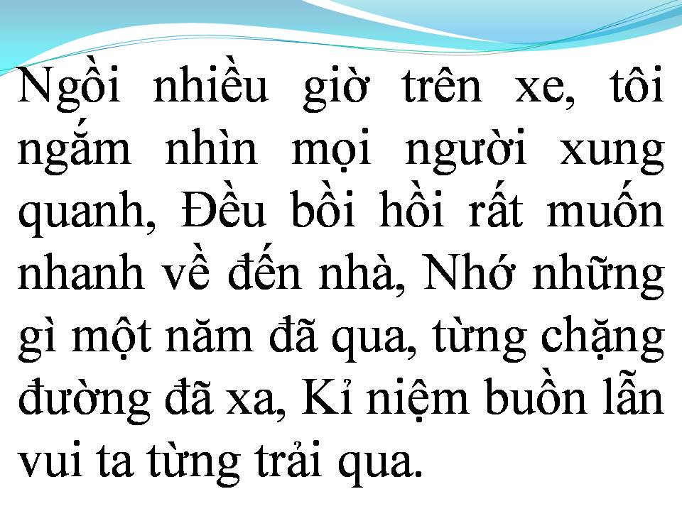 Lời bài hát CHUYẾN ĐI CỦA NĂM (ĐI ĐỂ TRỞ VỀ 2)