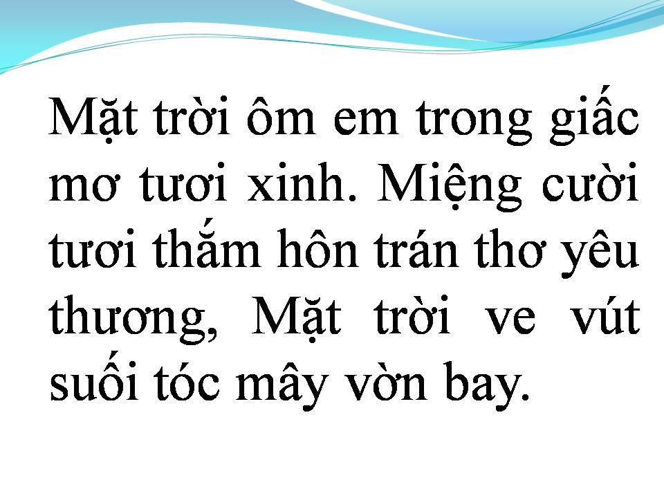 Lời bài hát MẶT TRỜI CỦA EM