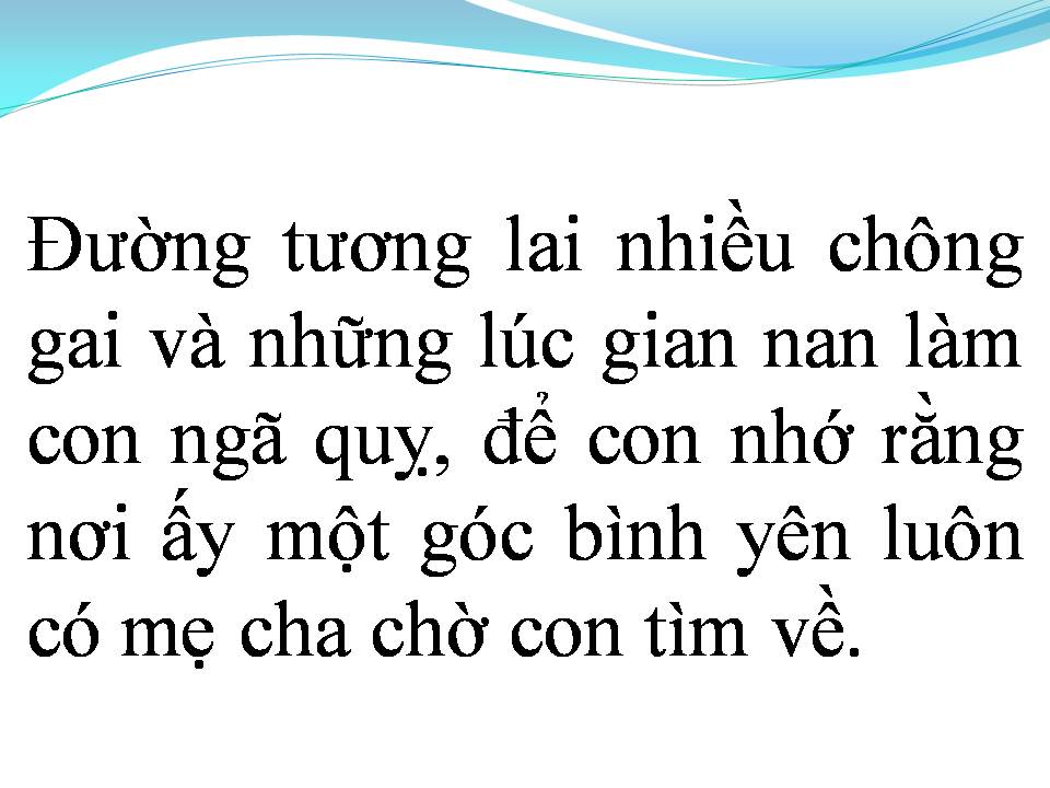 Lời bài hát NƠI ẤY CON TÌM VỀ