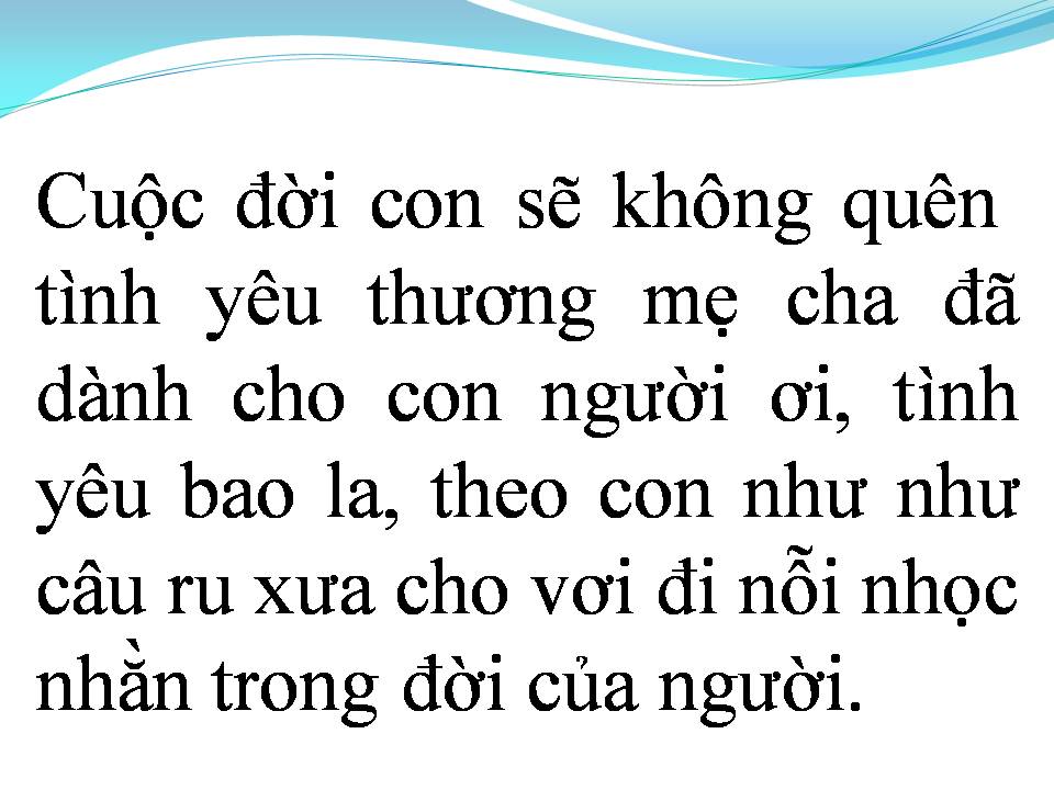 Lời bài hát NƠI ẤY CON TÌM VỀ