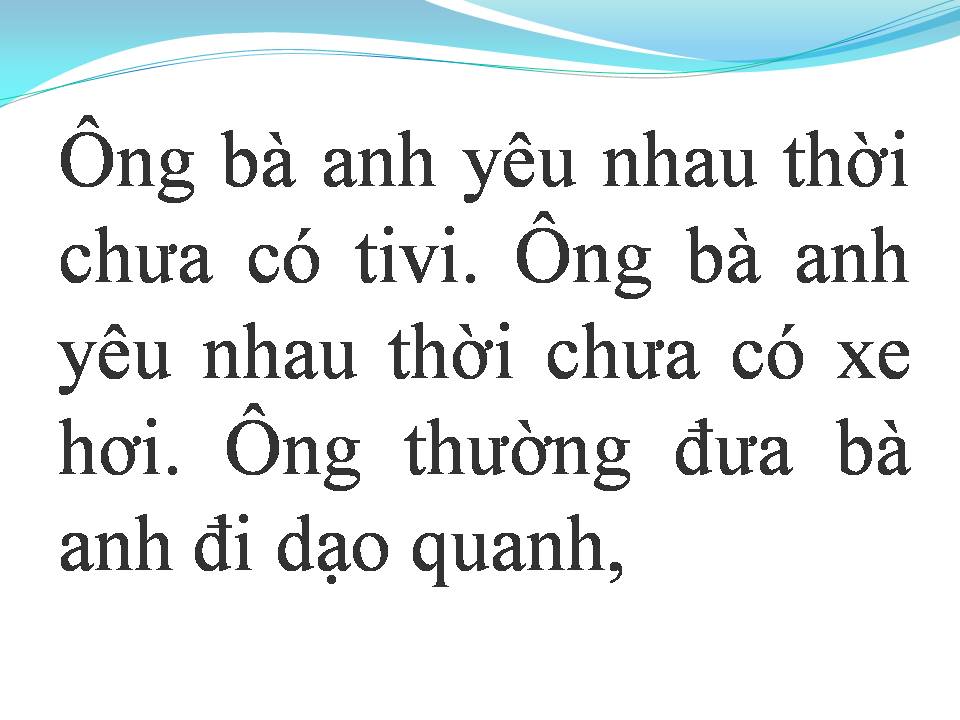 Lời bài hát ÔNG BÀ ANH