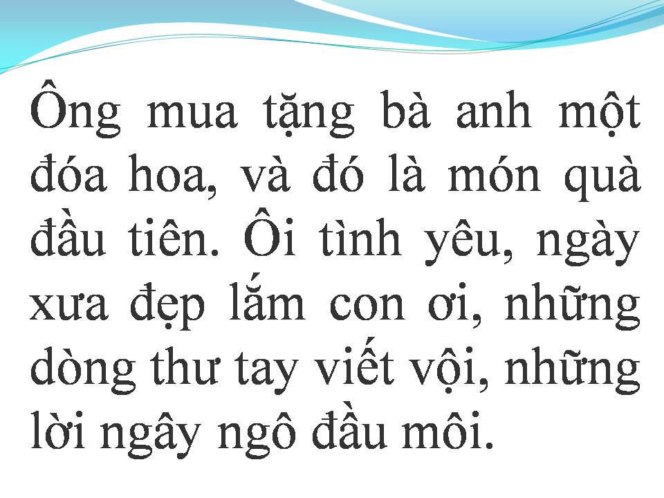 Lời bài hát ÔNG BÀ ANH
