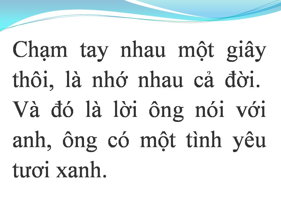 Lời bài hát ÔNG BÀ ANH