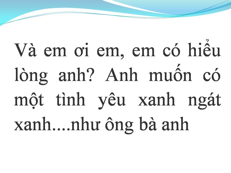 Lời bài hát ÔNG BÀ ANH