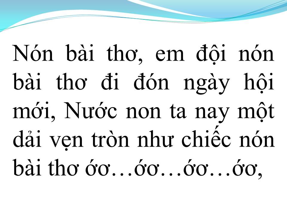 Lời bài hát GỬI EM CHIẾC NÓN BÀI THƠ