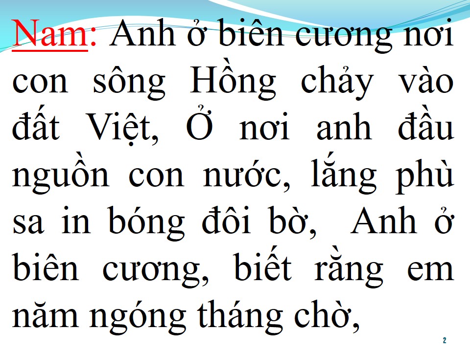 Lời bài hát GỬI EM Ở CUỐI SÔNG HỒNG (SONG CA)