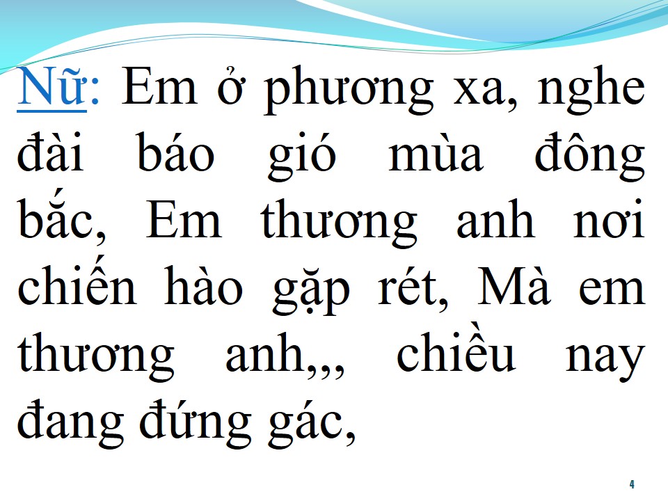 Lời bài hát GỬI EM Ở CUỐI SÔNG HỒNG (SONG CA)