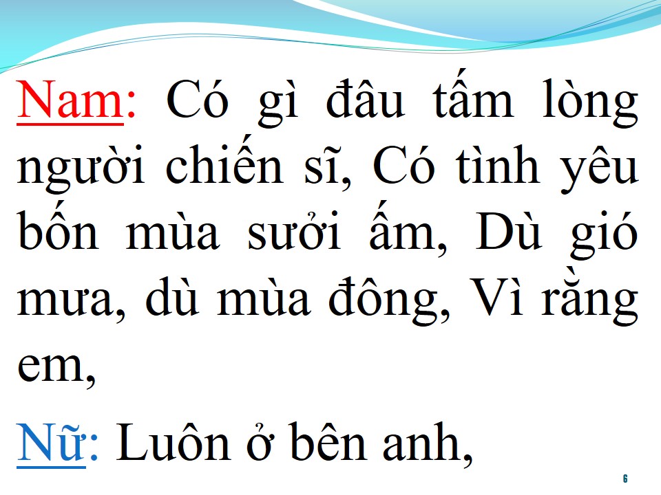Lời bài hát GỬI EM Ở CUỐI SÔNG HỒNG (SONG CA)