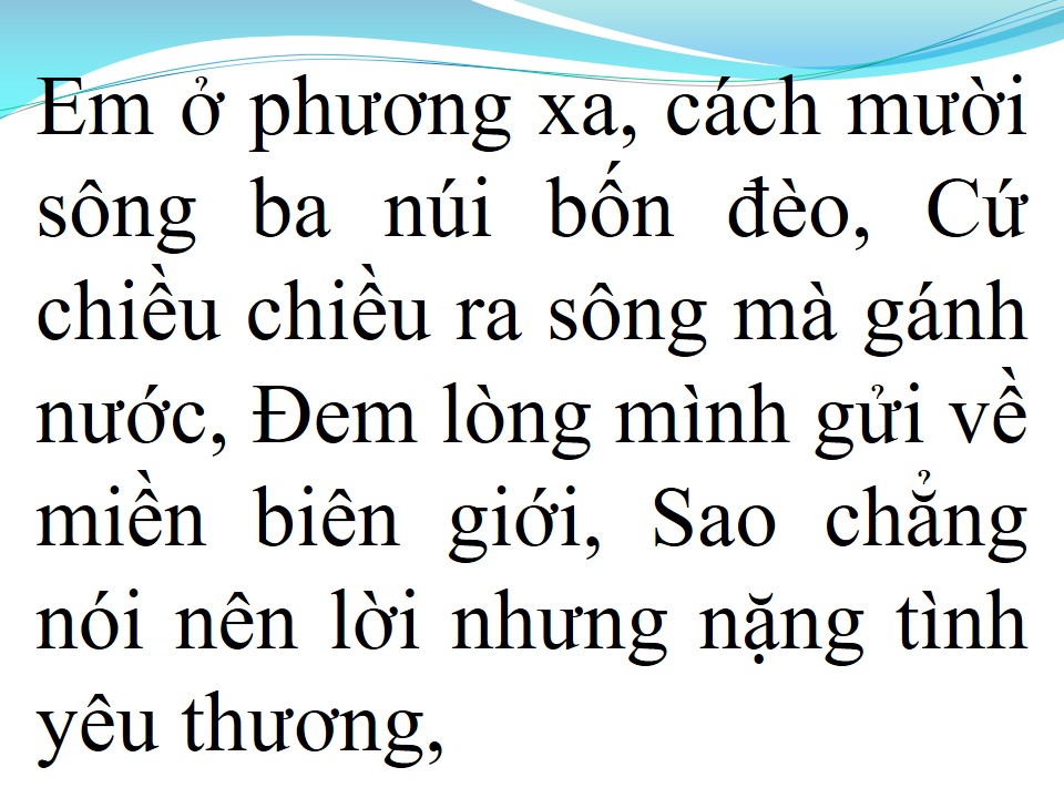 Lời bài hát GỬI EM Ở CUỐI SÔNG HỒNG (SONG CA)