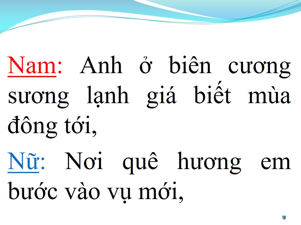Lời bài hát GỬI EM Ở CUỐI SÔNG HỒNG (SONG CA)