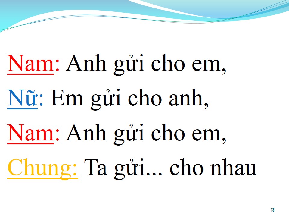 Lời bài hát GỬI EM Ở CUỐI SÔNG HỒNG (SONG CA)
