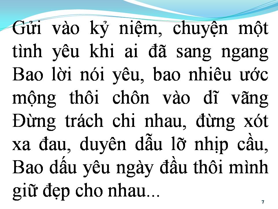 Lời bài hát GỬI VÀO KỶ NIỆM