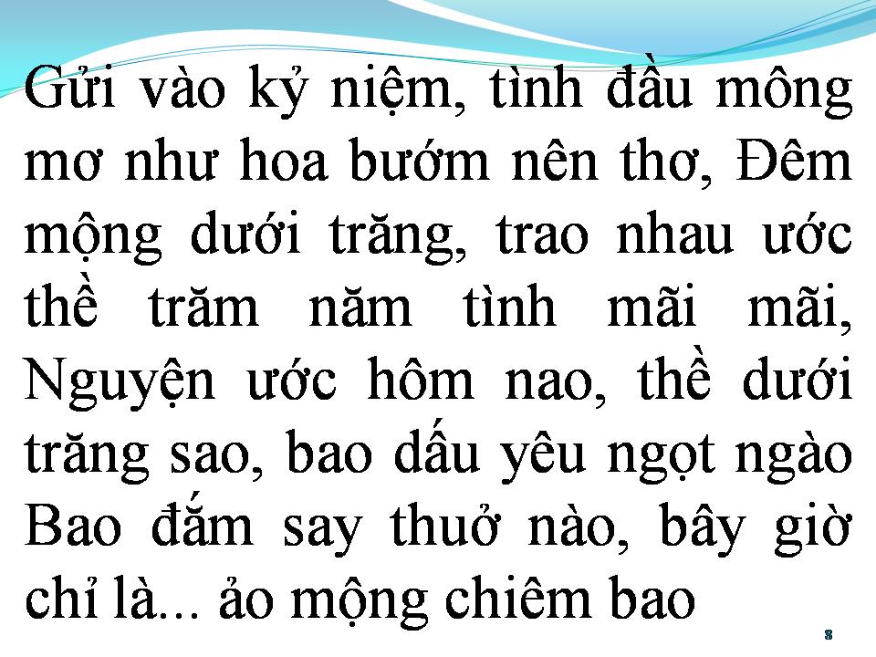 Lời bài hát GỬI VÀO KỶ NIỆM