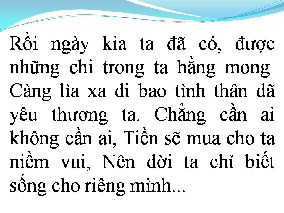 Lời bài hát LỢI DANH