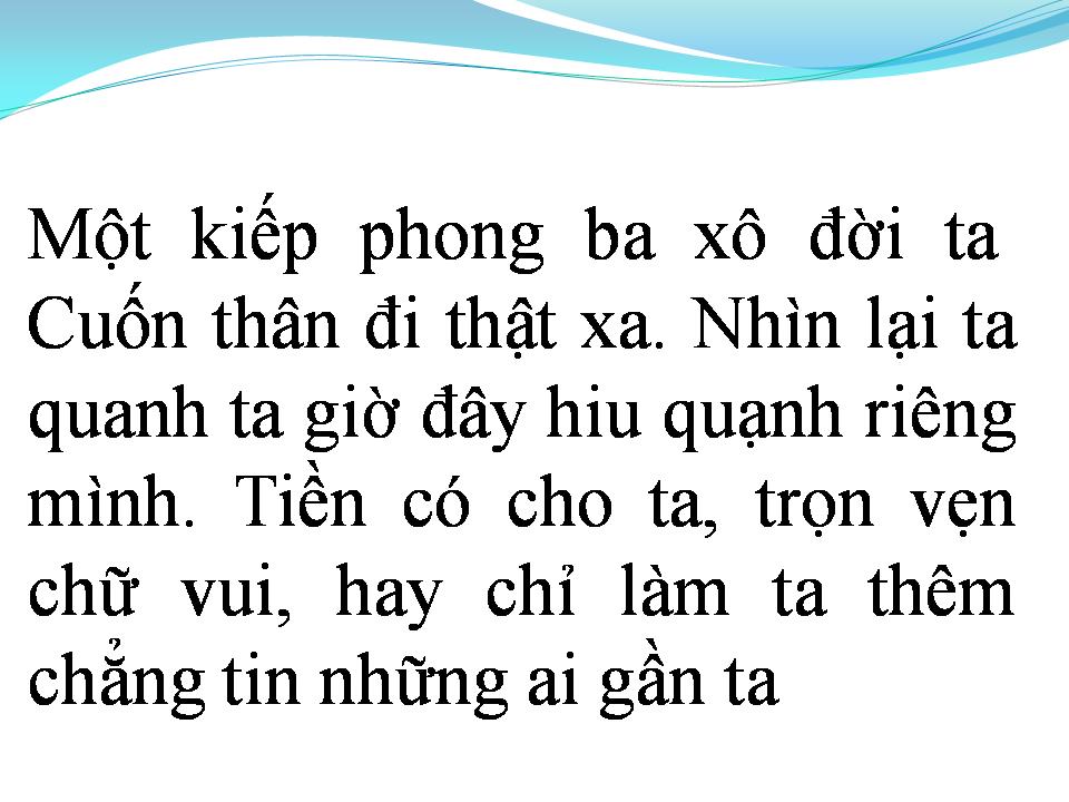 Lời bài hát LỢI DANH